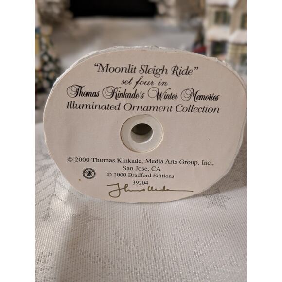 Thomas Kinkade Winter Memories Illuminated Ornament Collection 2000 – Lot of... - Picture 10 of 16